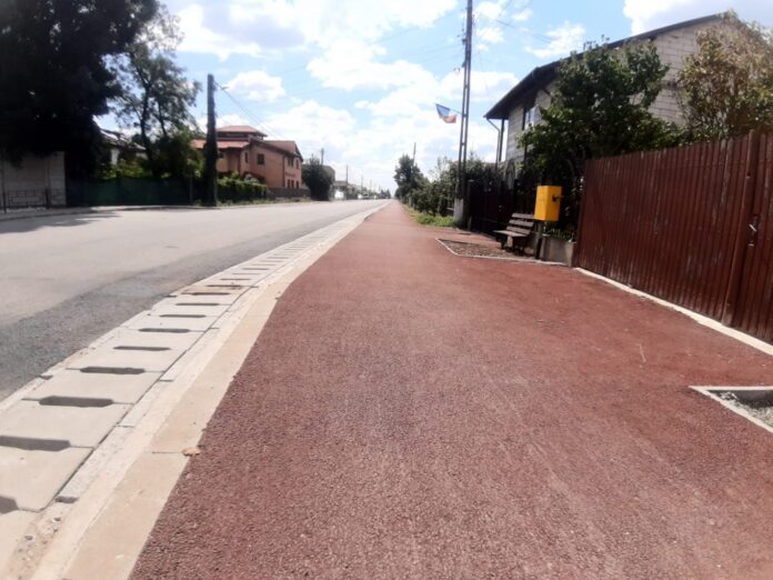 Primăria Măgureni a extins rețeaua de trotuare și piste de biciclete cu peste 8,5 km