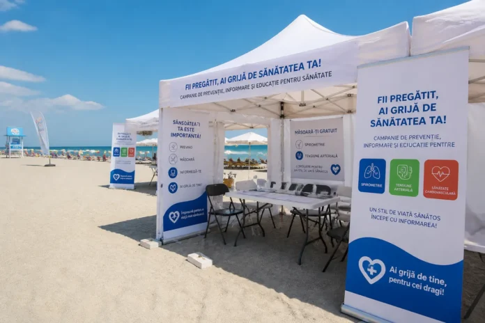 Policlinici pe plajă: mii de turiști, consultați gratuit pe Litoralul românesc