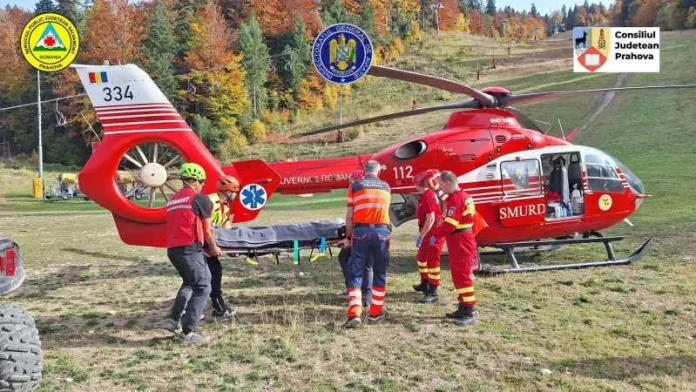 Adolescent de 14 ani, grav rănit pe un traseu de mountain-bike din Azuga